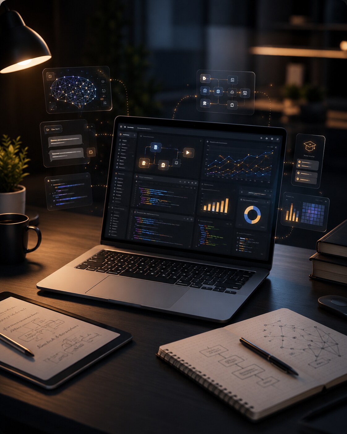 AI dashboard interface
